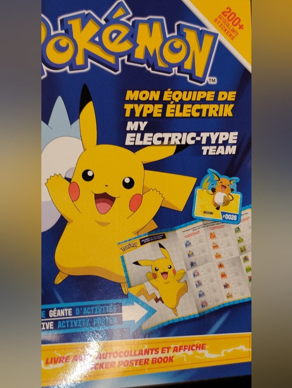 Pokemon Pikachu Activity Book – Yellow